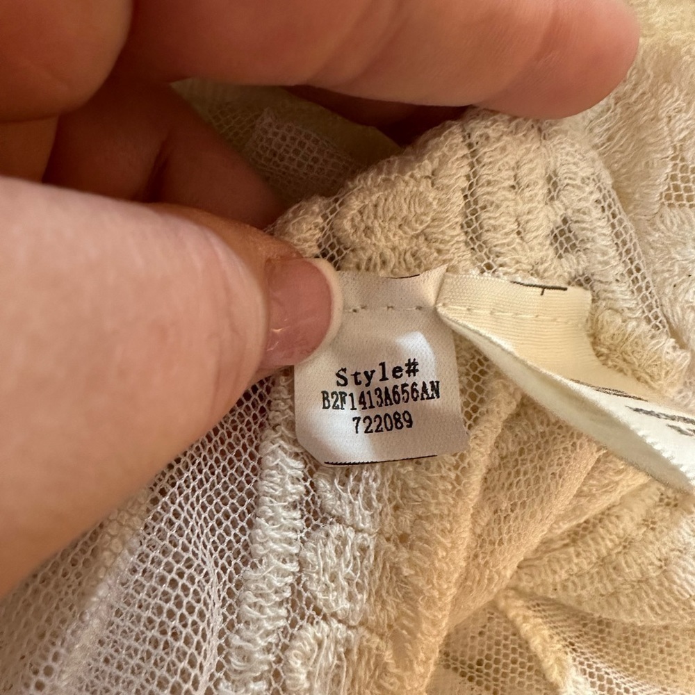 NWT Adiva Ivory Lace Open Kimono Cardigan, Women’s Size Medium - Picture 11 of 13